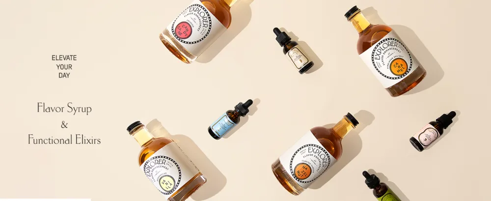 Explorer Cold Brew Coffee Concentrate | Organic RegularCaf | Gluten Free Instant Liquid Mix | Iced or Hot | 16 oz Makes 10 Cups | Regular Caffeine (100 mg/oz) Reg Caf (100mg/oz) - syrup and elixirs from Explorer