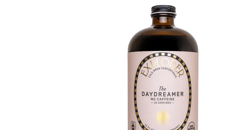 Explorer Cold Brew Coffee Concentrate | Organic RegularCaf | Gluten Free Instant Liquid Mix | Iced or Hot | 16 oz Makes 10 Cups | Regular Caffeine (100 mg/oz) Reg Caf (100mg/oz) - the daydreamer