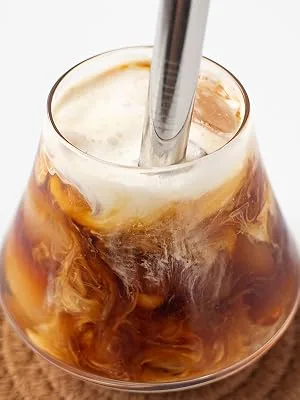 Fresh Roasted Coffee, FRC Decaf Cold Brew Filter Packs, Med-Dark Roast, 12 Count - FRC Cold Brew Stirring