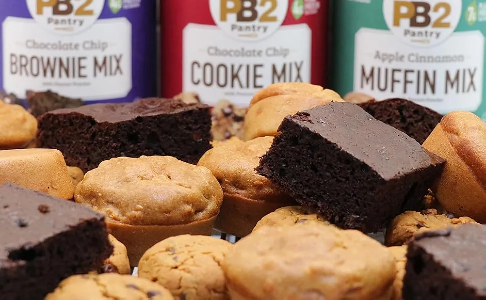 PB2 Pantry - Chocolate Chip Cookie Mix - 16 oz Jar - PB2, powdered peanut butter, vegan, protein powder, baking mixes, cookies, brownies, muffins