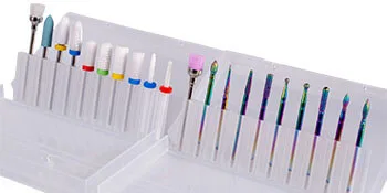 20Pcs Nail Drill Bits, Bovkeoy 3/32 Inch Drill Bits for Nail Drill E-File, Professional Diamond Carbide Nail Drill Bits Set and Ceramic Nail Drill Bits Set for Acrylic Gel Nails, Home Salon 20 PCS Nail Drill Bits - nail drill bit set