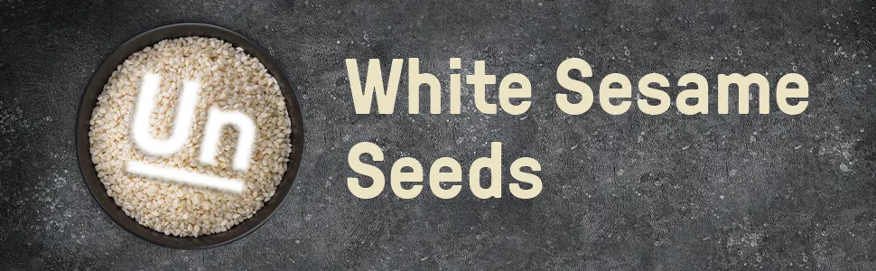 White Sesame Seeds by Unpretentious Baker, 1 Gallon, Hulled, Natural, Mild Nutty Flavor - product information 1