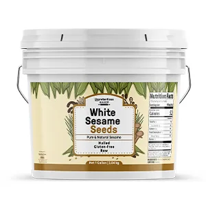 White Sesame Seeds by Unpretentious Baker, 1 Gallon, Hulled, Natural, Mild Nutty Flavor - product information 6