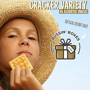 Snack Crackers Variety Pack (40 Count) - Dorm Gift College Student Snacks