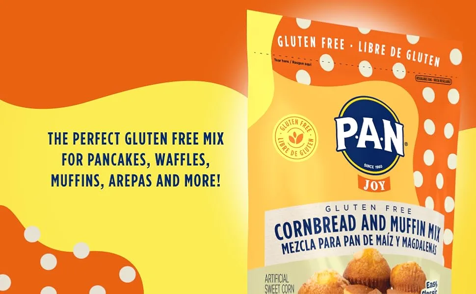 P.A.N Cornbread and Muffin Mix  Gluten Free Baking Mix 0.9 lb. (Pack of 1) 1 Pound (Pack of 1) - product information 4