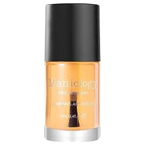 Maniology Sticky Base Coat for Reverse Stamping Nail Art Powder Glitters Foils, Adhering Base Coat - one sticky base coat