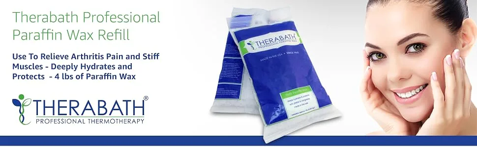 Therabath Paraffin Wax Refills 4lb Pack, Scent Free Paraffin Wax Beads for Paraffin Bath, Use to Relieve Arthritis Pain and Stiff Muscles, Deep Hydration - Therabath Profssional Paraffin Wax Refill 4lb Kit