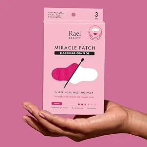 Rael Blackhead Remover, Miracle Patch Melting Pack - Nose Strips for Blackheads, Pore Melting and Soothing Sheets, 3 Step Kit, Sebum Removing Cotton Swabs, Dermatologist Tested (2 Pack) - PP-MP 1