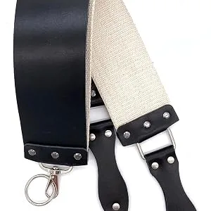 Razor Strop - Barber's Latigo Leather Straight Razor Strop. Dual Strap that will be a Great Addition for Any Straight Razor. PREMIUM LEATHER Strop for Sharpening. (Brown Personalized) - stra b