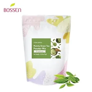Bossen Bubble Tea Powder Mix (Matcha Green Tea) - Matcha powder package