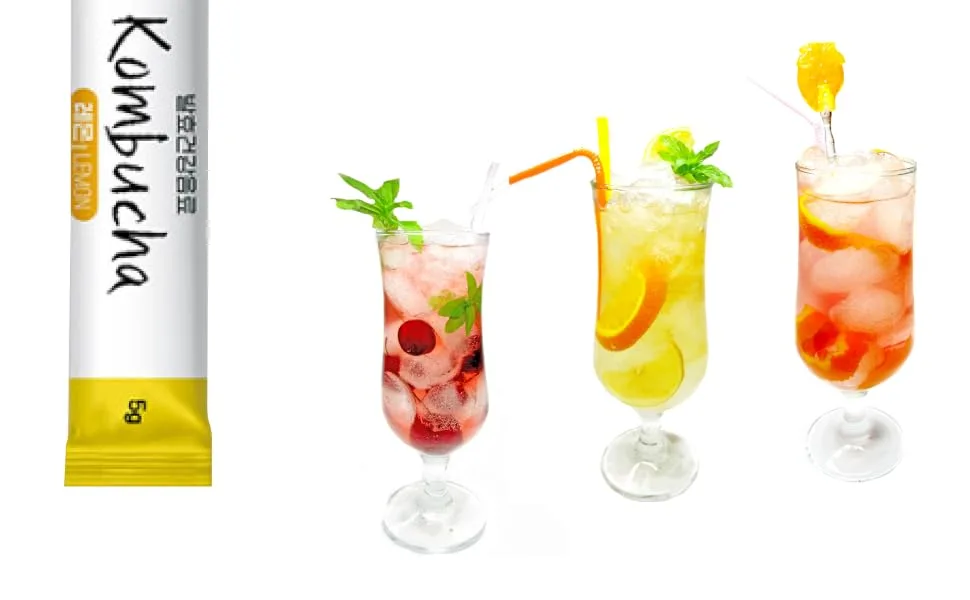Mippeum Korean Kombucha Tea Powder, 5g x 30 sticks, 5 Flavors, 5.29oz (Pineapple) - product information 5