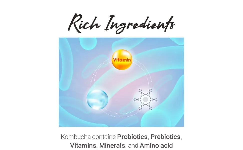 Mippeum Korean Kombucha Tea Powder, 5g x 30 sticks, 5 Flavors, 5.29oz (Pineapple) - product information 6