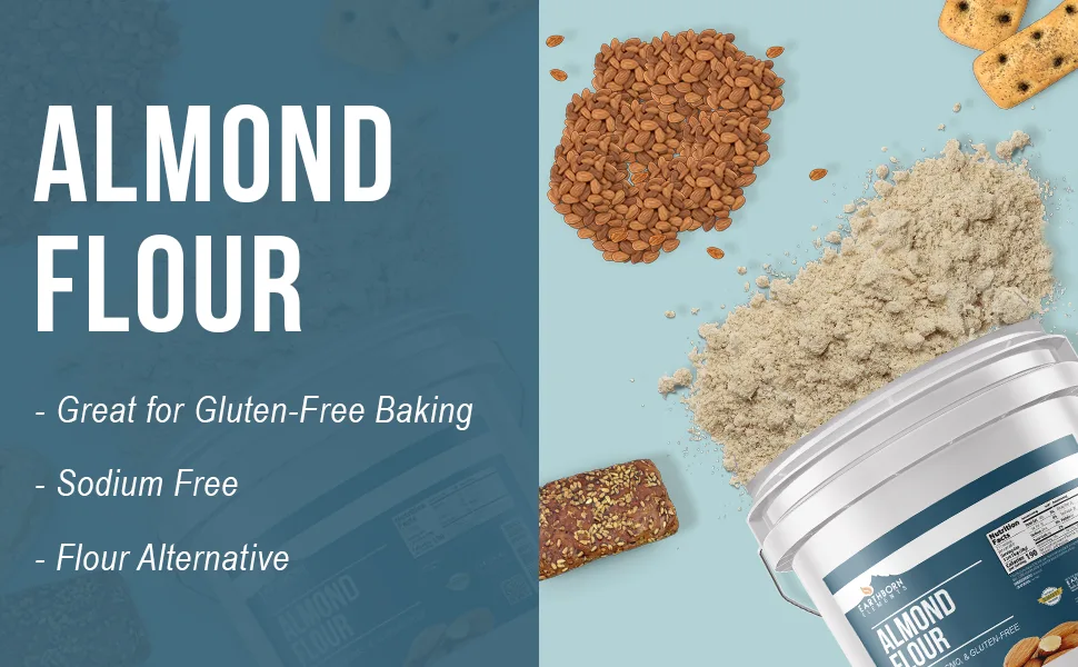 Earthborn Elements Almond Flour 2 Gallon Bucket, Gluten-Free Baking, Always Pure 1 Count (Pack of 1) - product information 1