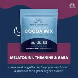 Mindful Nutrition Cocoa Mix (Mindful Evening Cocoa Mix, 127g.) Mindful Evening Cocoa Mix 127g. - Mindful Evening Cocoa Mix Sleep Supplement