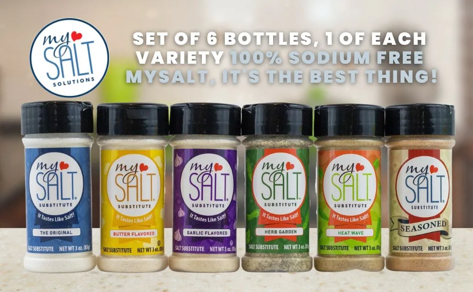 MySALT Butter Flavored Salt Substitute  100% Salt Free - Sprinkle on Popcorn, Potatoes, Fresh Corn & Vegetables - my salt substitutes