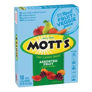 Mott's Fruit Flavored Snacks, Animals Assorted Fruit, Gluten Free, 40 ct - Mott