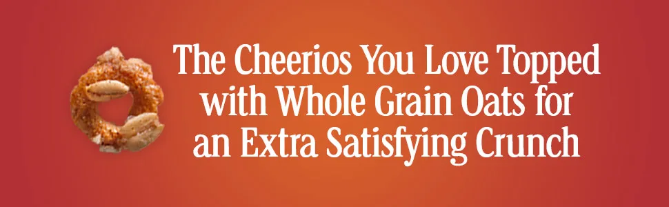 Cheerios Oat Crunch Almond Cereal, Family Size, 24 oz - Cheerios Banner