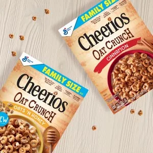 Cheerios Oat Crunch Almond Cereal, Family Size, 24 oz - Cheerios Cereal
