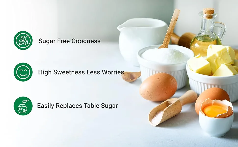 Allulose Sweetener 2 Pounds  Natural Sugar Subsitutes, No Aftertaste - Keto Friendly, Vegan, Zero Net Carb, Zero Calorie, Great for Cooking & Baking - allulose