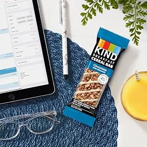 KIND Breakfast Cereal Bars, Gluten Free Snacks, Peanut Butter, 9.3oz Box (36 Bars) Peanut Butter:36 Count - lifestyle 1
