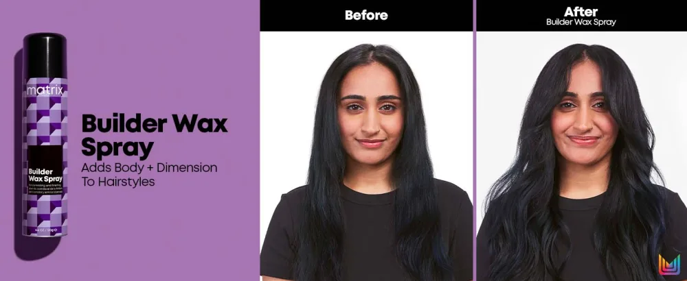 MATRIX Styling Builder Wax Spray | Texture Wax Hairspray | Adds Texture & Body | Medium Control | Satin Matte Finish | For All Hair Types | Vegan | 4.6 Oz. - Matrix Styling Builder Wax Spray adds body + dimension to hairstyles