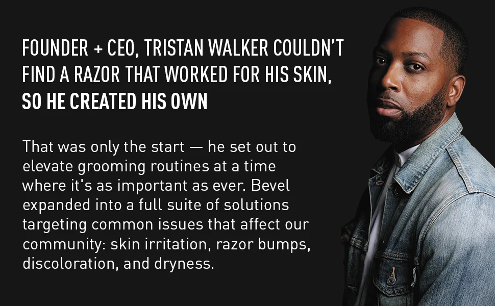 Bevel Post Shave Bump Control Cream with Green Tea and Glycolic Acid to Help Avoid Ingrown Hairs and Reduce Razor Bumps - 4 Fl Oz - Founder Tristan Walker couldn