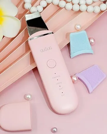 GUGUG Ice Roller, 2 Heads Facial Ice Roller, Ice Roller for Face & Eye Puffiness Relief, Ice Face Roller Massage, Skin Care Tools-Blue - skin spatula