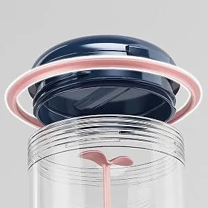 MURRI&MURRDI Retainer Case, Denture Bath Box with Strainer Basket, Mouth Guard Case, Braces Cleaner Cup, Cute Denture Holder Storage Soak Container for Travel Cleaning (Dark Blue) - MURRI&MURRDI Retainer Case