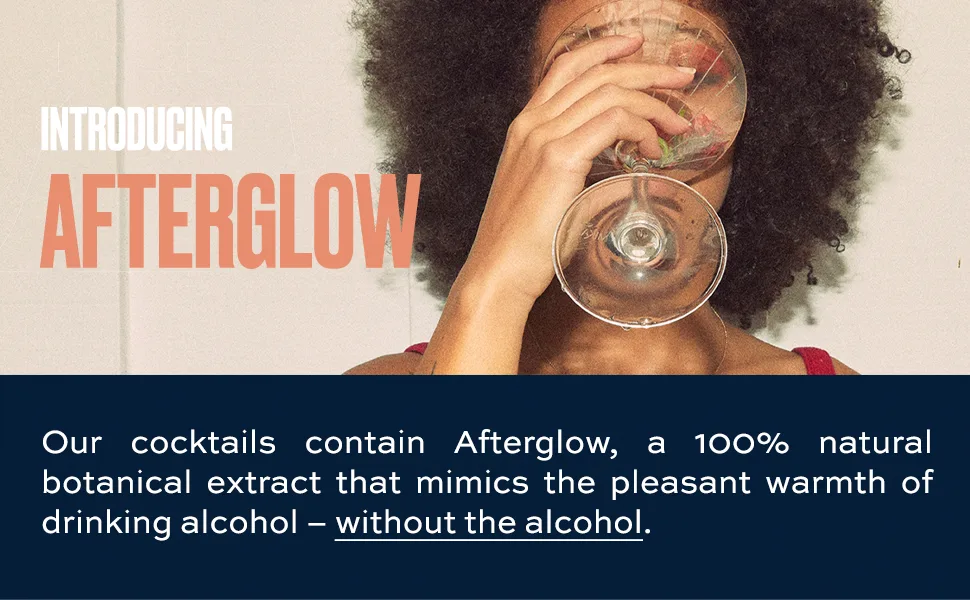Free AF Tasting Pack | Non Alcoholic Sparkling Cocktail | Gluten Free, Low Calorie, Low Sugar | Alcohol-Free | 6 Pack | 8.4 fl oz Cans - afterglow non-alcoholic spirits cocktails free af