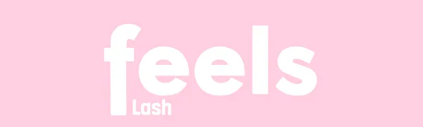 Feels Lash Cleaning Brush Eyelash Extensions Shampoo Brush Soft Curved Fluffy Cleansing Single (1 Pack) - Feels lash logo
