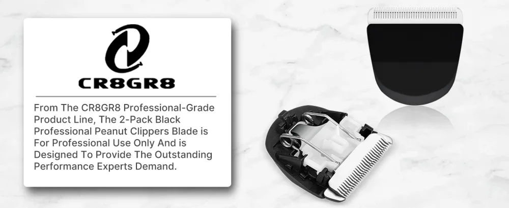 2 Pack Peanut Clipper Replacement Blade, Snap-On Replacement Blade for Wahl Peanut Hair Clipper #2068-300, Black - wahl peanut clipper blade