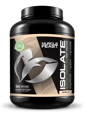 Muscle Feast Grass-Fed Whey Protein Isolate  All Natural Hormone Free Pasture Raised  Vanilla  2lb (37 Servings) Vanilla 2 Pound (Pack of 1) - Vanilla Isolate