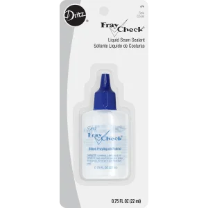 Dritz Fray Check Liquid, 3/4 Fluid-Ounce, 1 Count, Clear Seam Sealant, 0.75, 7 Fl Oz 0.75-Fluid Ounce - image