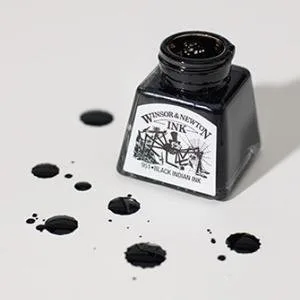 Winsor & Newton Drawing Ink, 14ml Bottle, Black Indian 14ml Bottle Black Indian - product information 4
