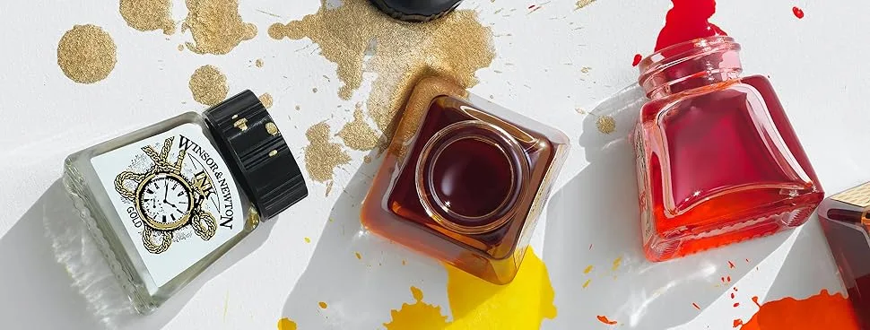 Winsor & Newton Drawing Ink, 14ml Bottle, Black Indian 14ml Bottle Black Indian - Inks