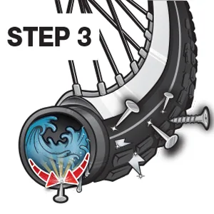 Bell 20-Inch Universal Inner Tube, Width Fit Range 1.75-Inch to 2.25-Inch - flat protection