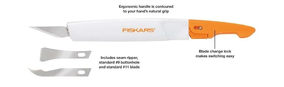 Fiskars Easy Change Fabric Knife (3 blades) - product information 2