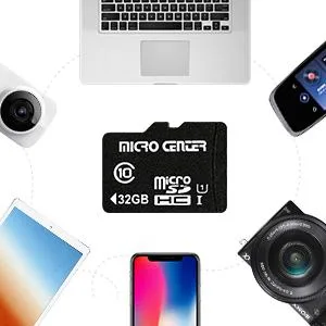 Micro Center 32GB Class 10 Micro SDHC Flash Memory Card with Adapter for Mobile Device Storage Phone, Tablet, Drone & Full HD Video Recording - 80MB/s UHS-I, C10, U1 (2 Pack) 32GB - 2 pack - Micro Center 32gb micro sd card Broad Compatibility