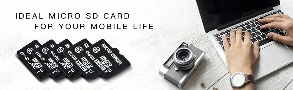 Micro Center 32GB Class 10 Micro SDHC Flash Memory Card with Adapter for Mobile Device Storage Phone, Tablet, Drone & Full HD Video Recording - 80MB/s UHS-I, C10, U1 (2 Pack) 32GB - 2 pack - Micro Center U1 micro SD card
