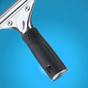 Unger Professional Steel Window and Glass Squeegee with Replacement Rubber, 12" 12 Inch - Ergonomic Rubber Grip