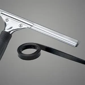 Unger Professional Steel Window and Glass Squeegee with Replacement Rubber, 12" 12 Inch - Professional Rubber Blade