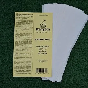 Brampton Golf Grip Tape Strips for Golf Club Regripping 15 Pack 2"x9" - product information 3