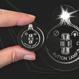 BUTTON LAMP Adhesive LEDs Light Package - Lightweight, Ultra Small, Ultra Bright LED Utility Lights - 6 Pack (BL-6885) - ButtonLamp features