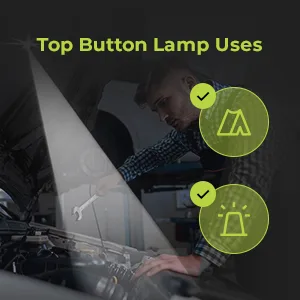 BUTTON LAMP Adhesive LEDs Light Package - Lightweight, Ultra Small, Ultra Bright LED Utility Lights - 6 Pack (BL-6885) - top button lamp uses