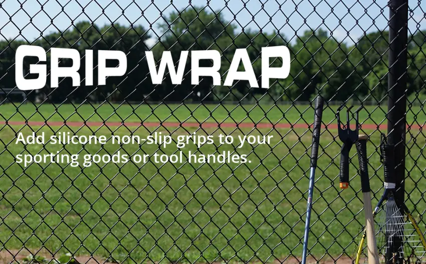 Silicone Rubber Grip Wrap for Tool Handles, Fitness and Sports Equipment - 1.7mm Thick Red - grip wrap