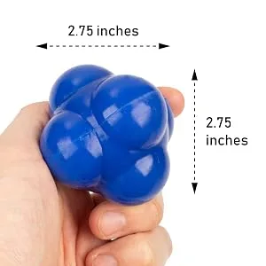 Juvale Rubber Reaction Bounce Balls for Coordination Agility Speed Reflex Training (2 Pack) - agility ball