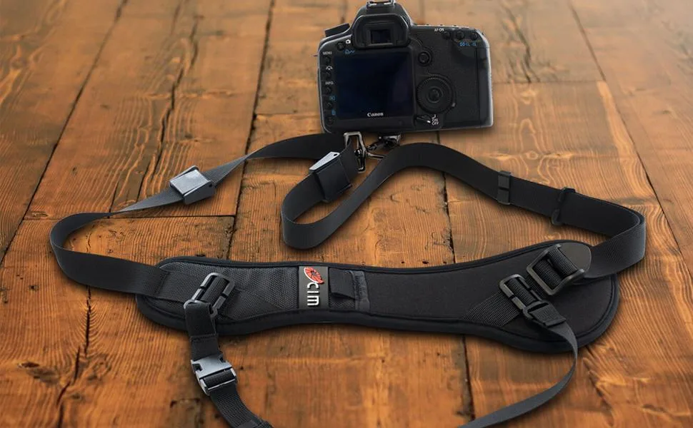 Ocim Camera Strap,Camera Sling Strap with Safety Tether, Adjustable and Comfortable Neck/Shoulder Belt for DSLR/SLR Camera (Compatible With Nikon, Canon, Sony) Universal Belt Women/Men - Camera strap