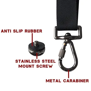 Ocim Camera Strap,Camera Sling Strap with Safety Tether, Adjustable and Comfortable Neck/Shoulder Belt for DSLR/SLR Camera (Compatible With Nikon, Canon, Sony) Universal Belt Women/Men - Durable