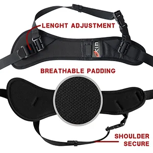 Ocim Camera Strap,Camera Sling Strap with Safety Tether, Adjustable and Comfortable Neck/Shoulder Belt for DSLR/SLR Camera (Compatible With Nikon, Canon, Sony) Universal Belt Women/Men - product information 3