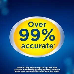 Clearblue Rapid Detection Pregnancy Test, 3 Count Prueba de embarazo Rapid Detection Clearblue - Over 99% accurate from the day of your expected period.